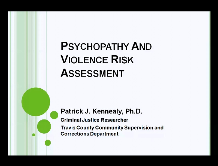 Psychopathy and Violence Risk Assessment