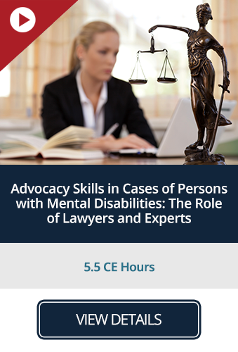 Advocacy Skills in Cases of Persons with Mental Disabilities