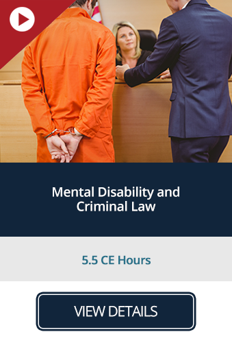 Mental Disability and Criminal Law