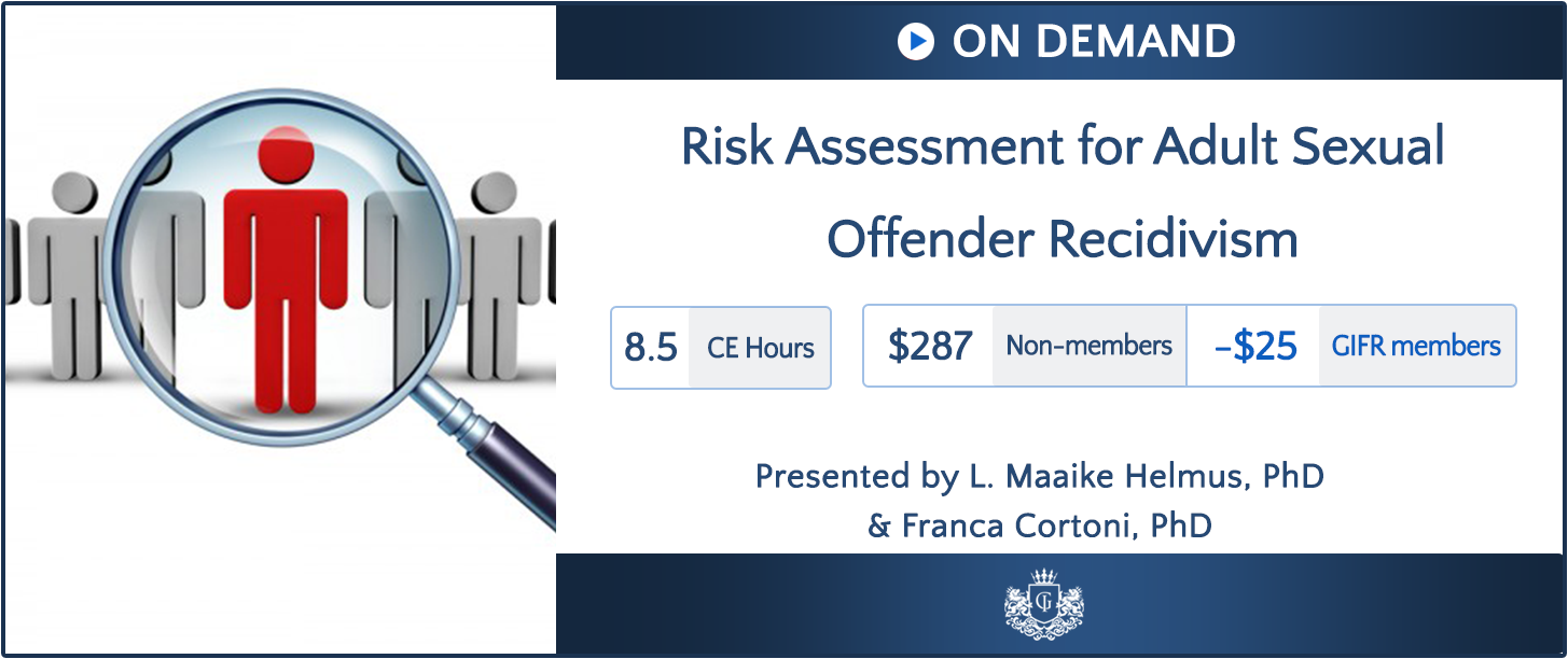 Risk Assessment For Adult Sexual Offender Recidivism Global Institute Of Forensic Research 6831
